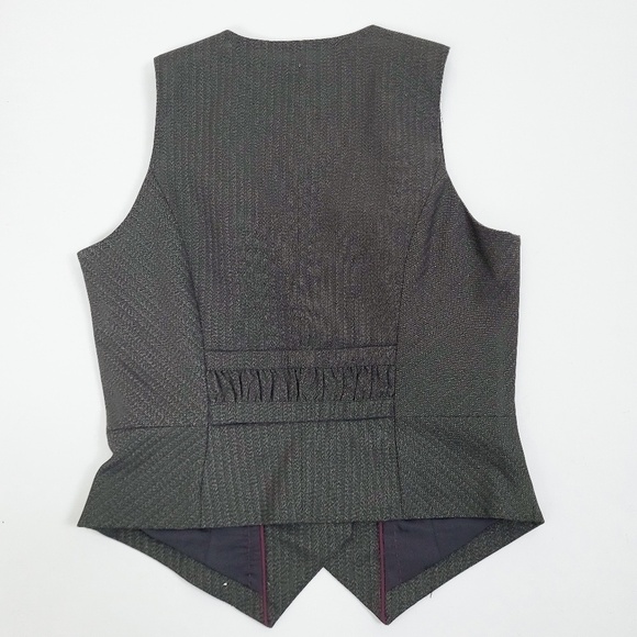 Y2K Fitted Waistcoat Button Down Sleeveless V-neck Tight - Picture 15 of 15